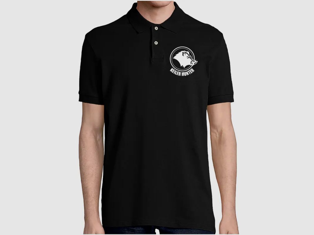 Polo Keiler Hunter noir manches courtes logo 2, image 2 sur 12