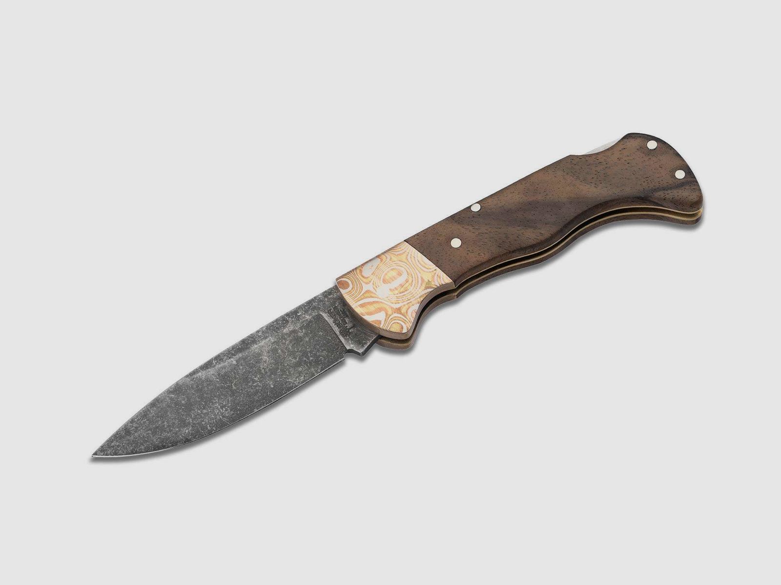 Folding Hunter Mokume Walnuss Black Stonewash | 96551