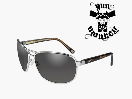 Okulary WileyX KLEIN Smoke Grey Silver Frame (ACKLE02)