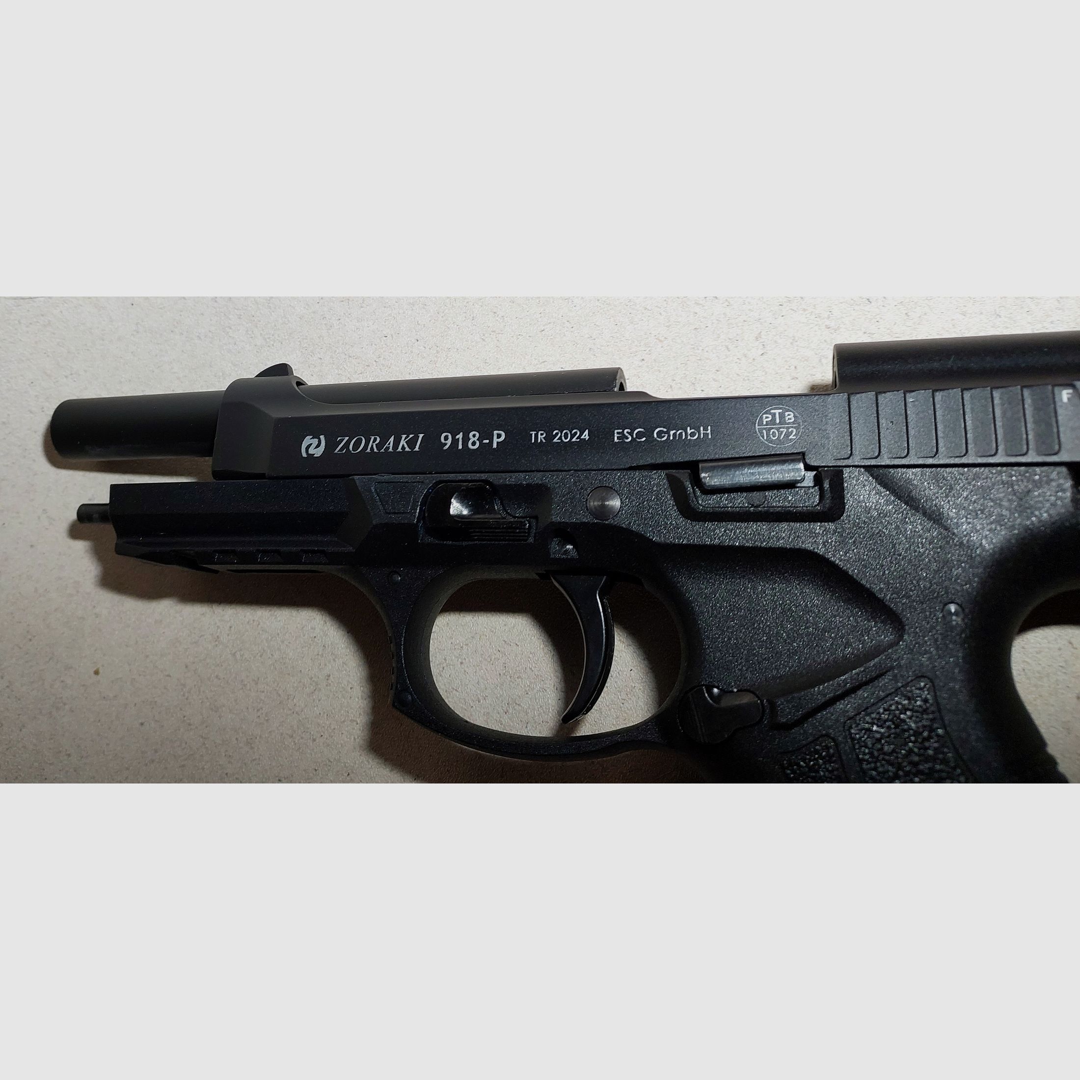 Zoraki 918-P Schreckschusspistool 9 mm P.A.K. 918 PTB 1072 met koffer