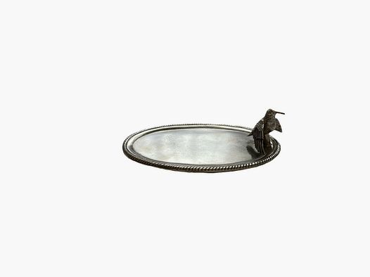Lovergreen Accessoires Motiv Mini Waldschnepfen-Tablett aus Zinn