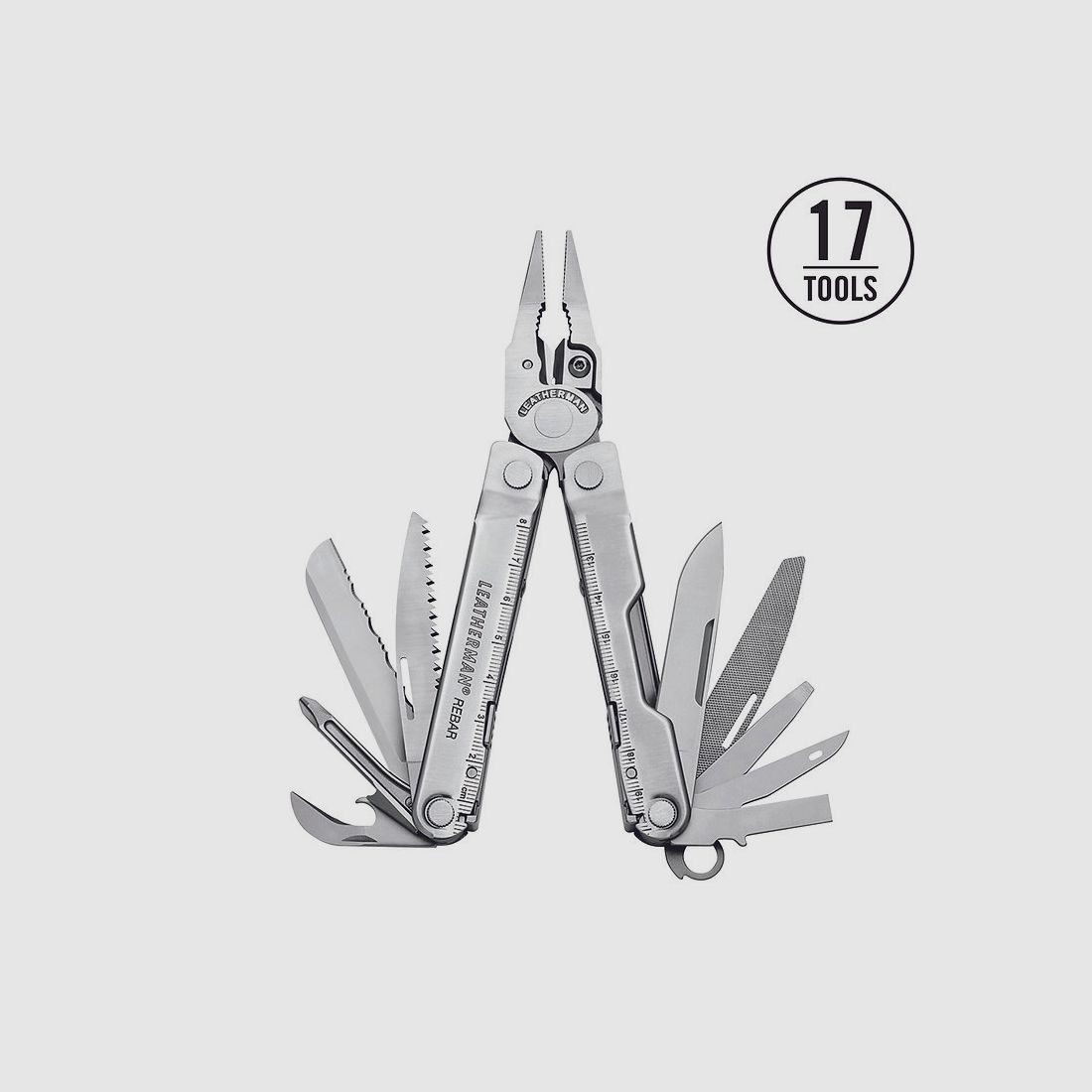 Leatherman – REBAR SILVER / HOLSTER NYLON BLACK, Bild 1 von 4
