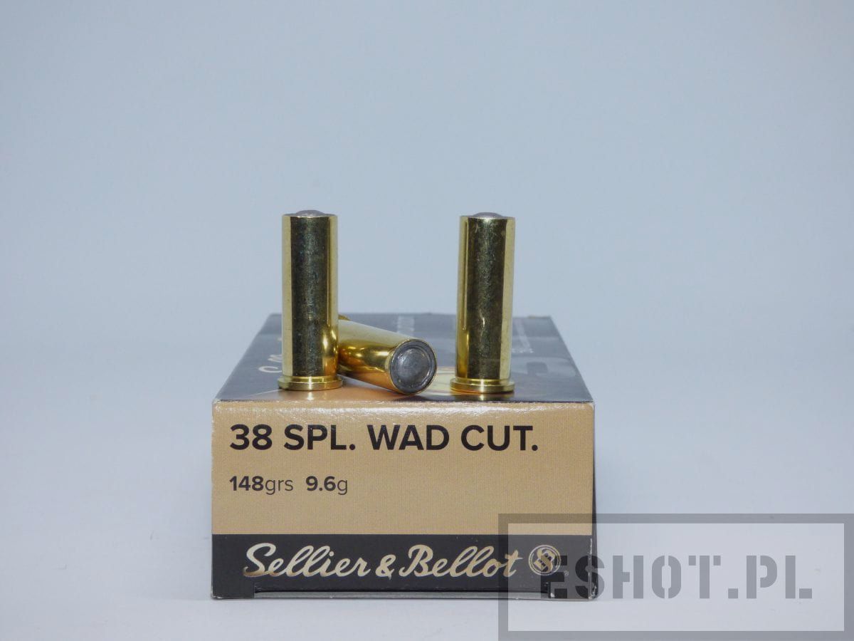 S&B Revolvermunition Kal. .38 Special WC, Packung mit 50 Stück