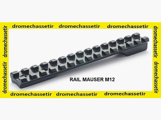 Steel picatinny rail for Mauser M12 with screws