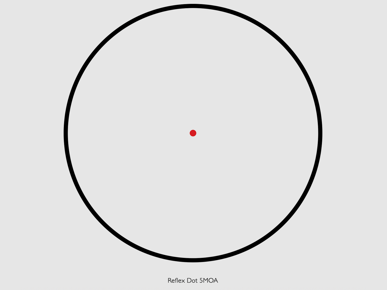 HAWKE Reflexvisier 12131 5 MOA Weaver Montage 12131