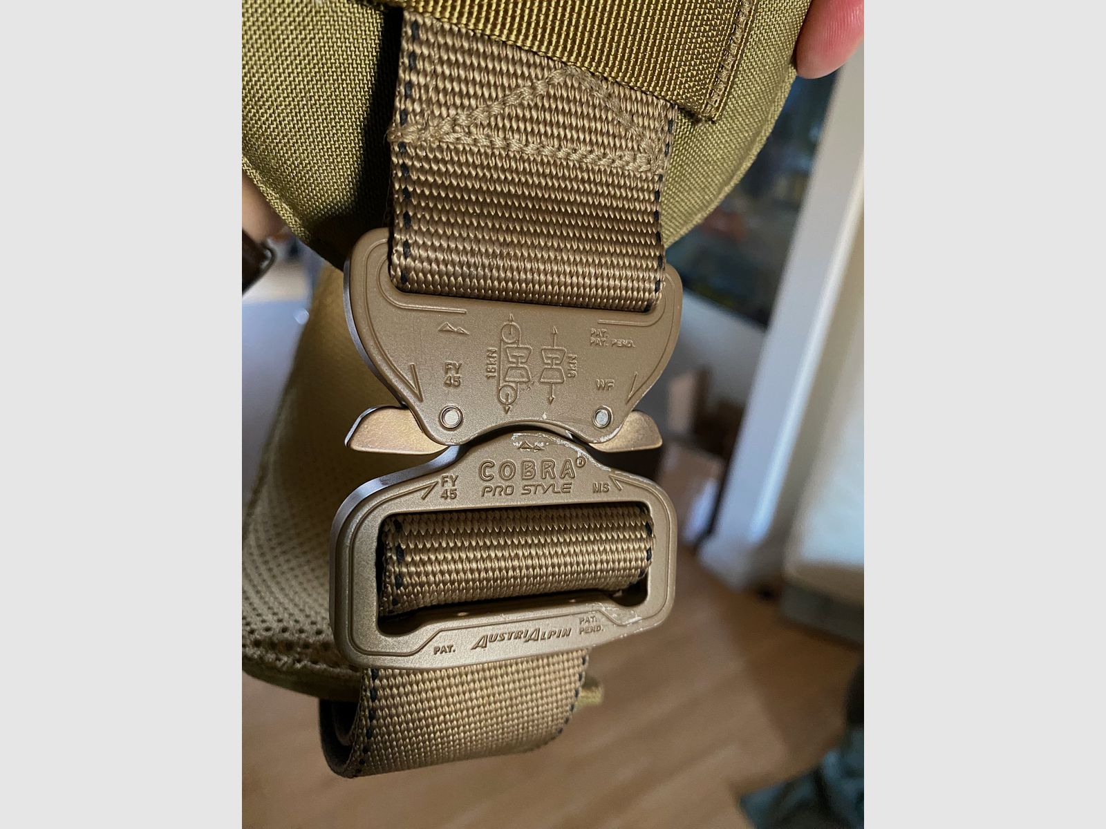 Warrior Belt cinturón de combate con hebilla Cobra