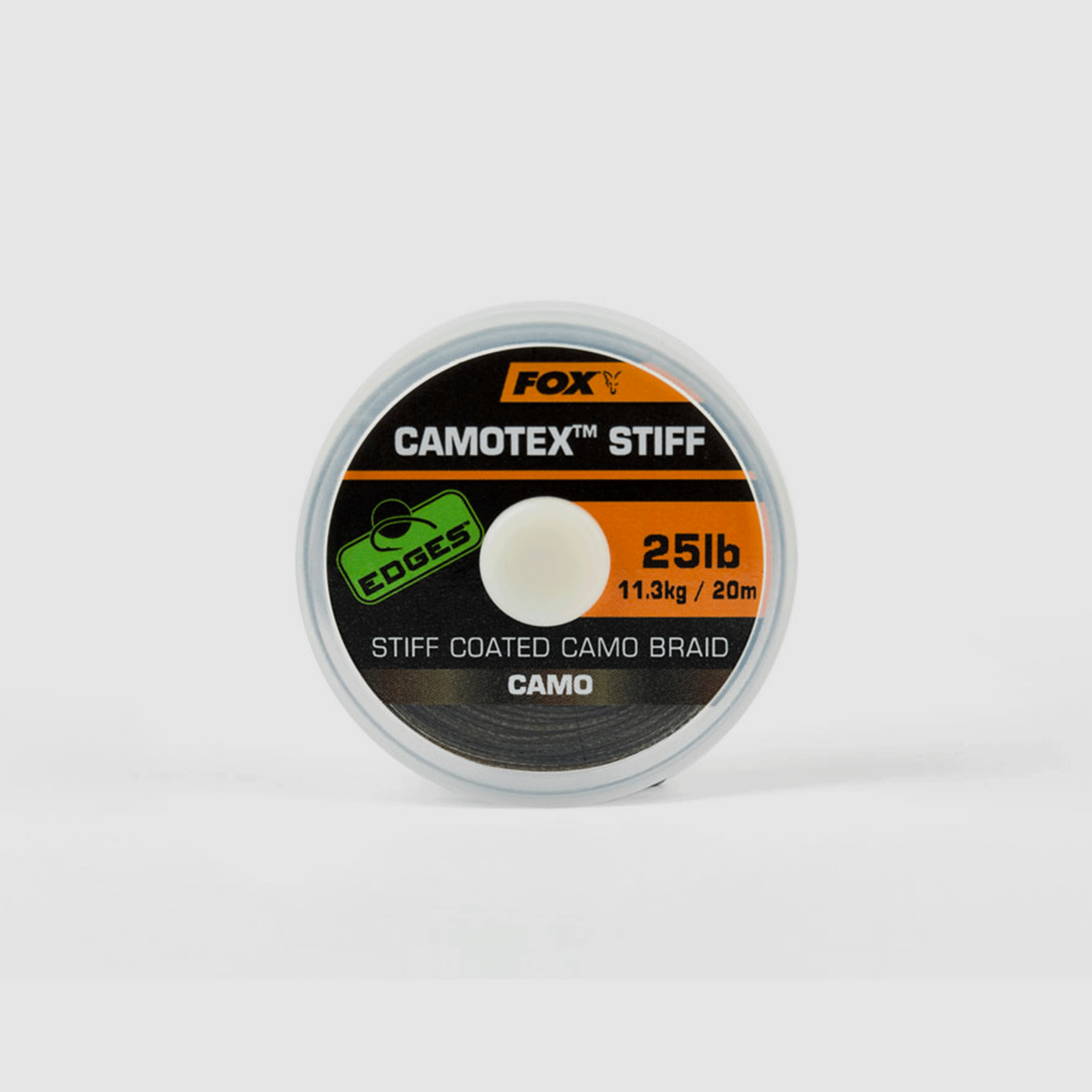 FOX – EDGES™ CAMOTEX STIFF COATED CAMO BRAID 20lb 9.1kg 20m, image 1 of 2