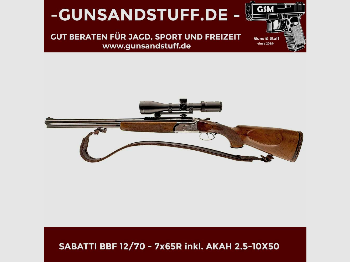 SABATTI BBF 12/70 – 7x65R inkl. AKAH 2.5-10×50