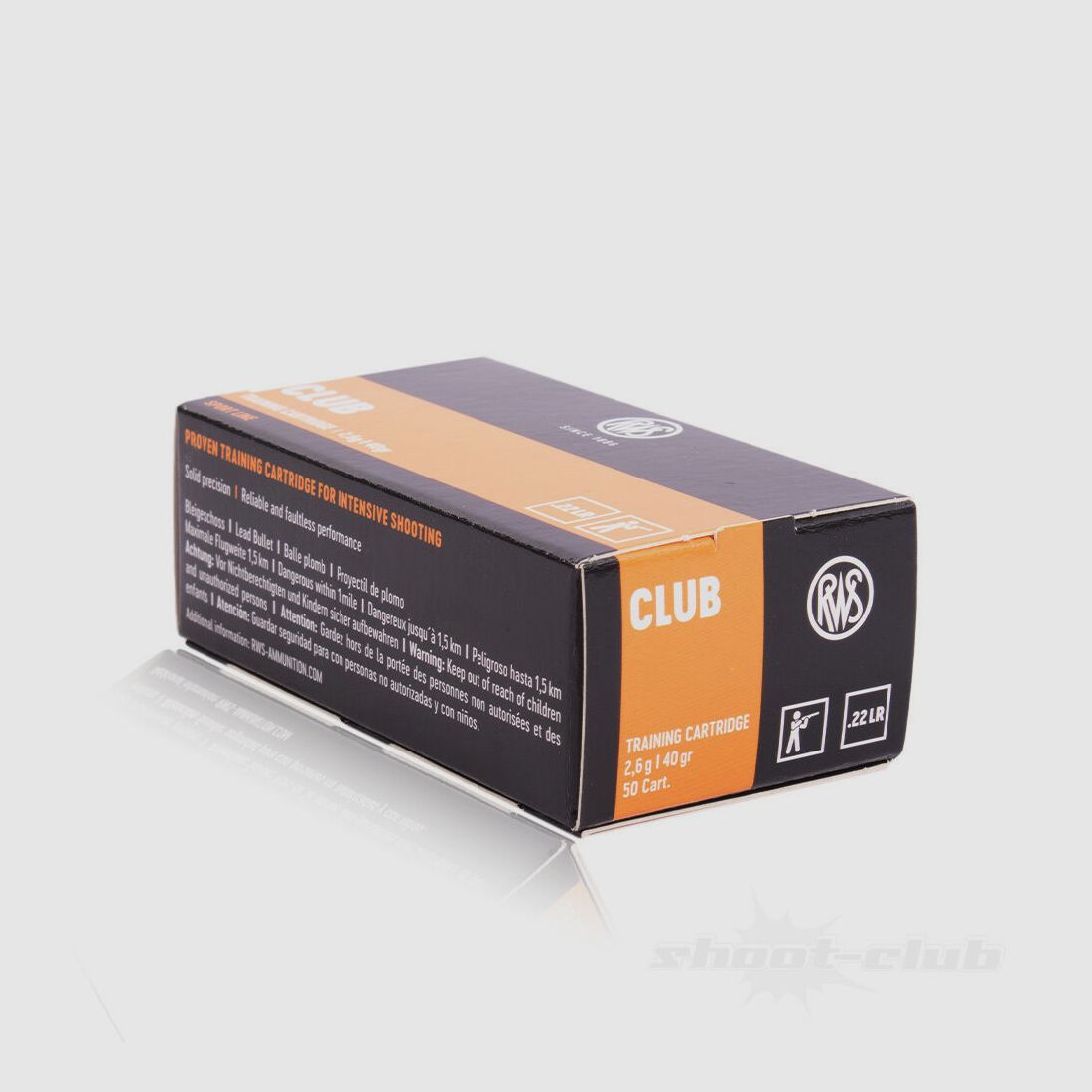 RWS	 Club Kleinkaliber Patrone Kal. 22 lfB - 50 Stk.