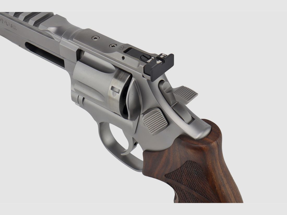 Spohr 286 Competizione Acciaio Inossidabile 6" Revolver con tamburo intercambiabile Fabbricato in Germania 6 pollici revolver sportivo