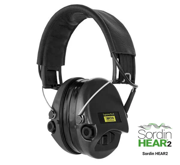 Słuchawki aktywne Sordin Supreme PRO-X czarne SOR75302-X/L-02-G-S