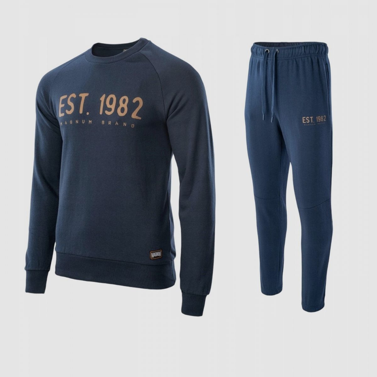 Dresy męskie MAGNUM komplet dresowy r. XL niebieski bluza spodnie dresowe, zdjęcie 1 z 11
