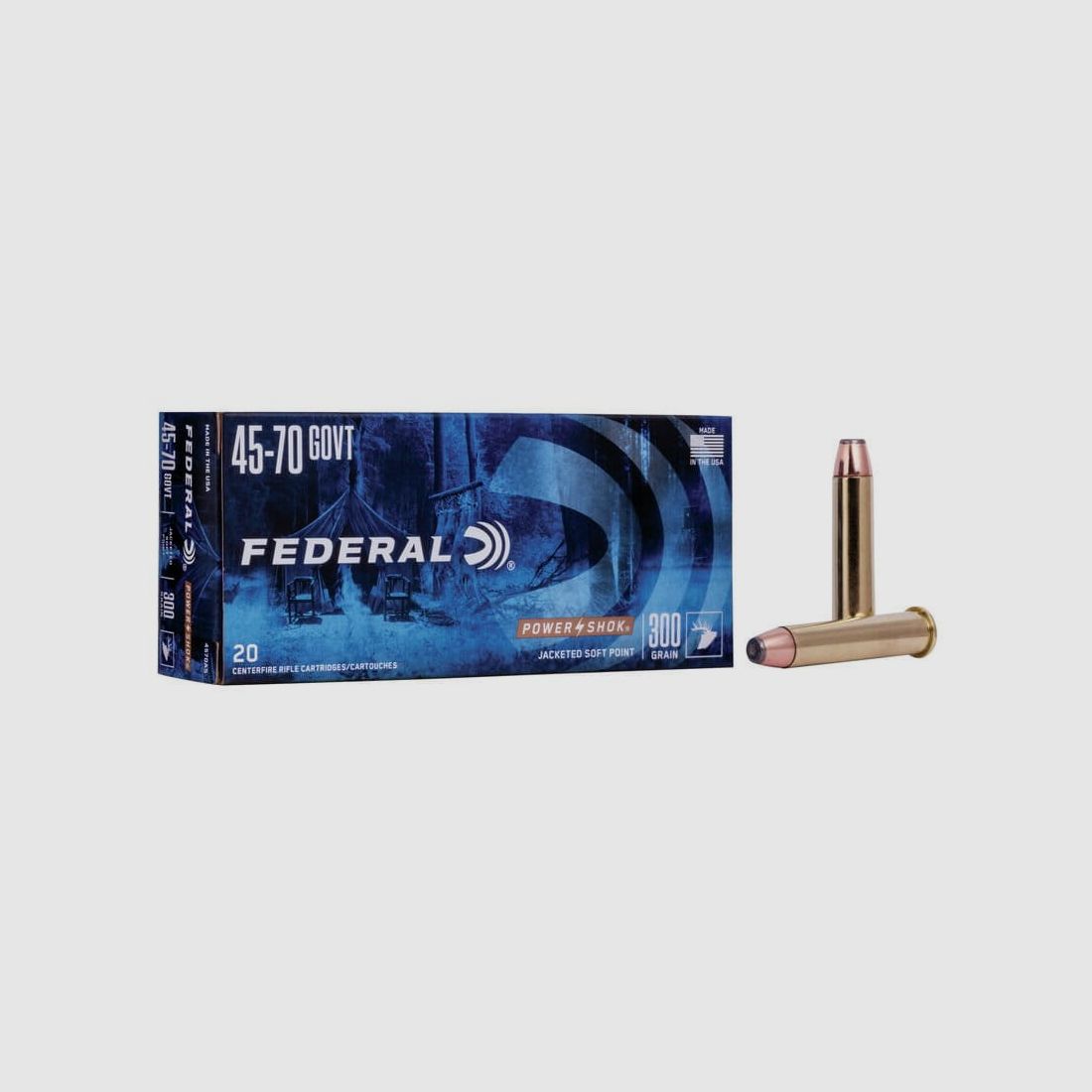 Federal Power-Shok .45-70 Government TM-Flach 300gr. - 20 St.