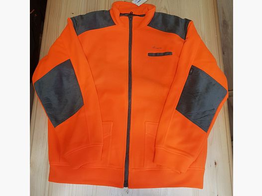 RISERVA MAGLIONE 1622 PILE ARANCIO CON CERNIERA