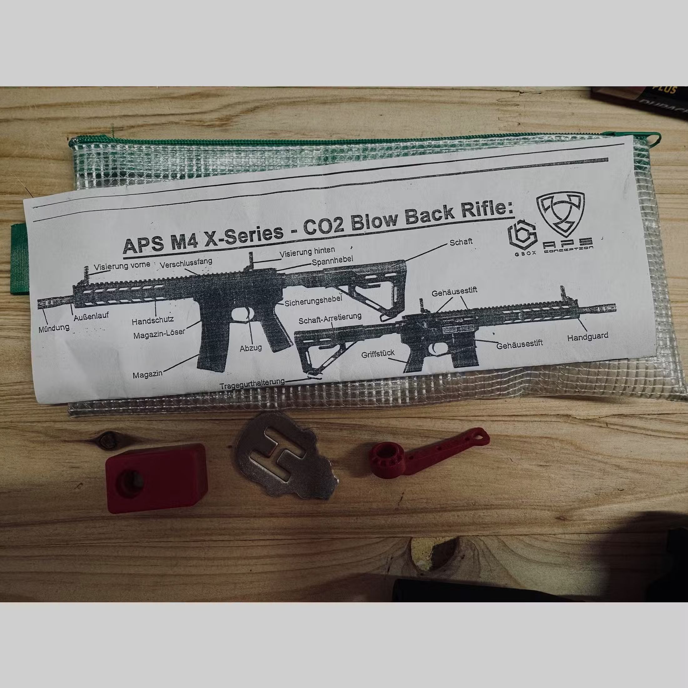 APS M4 X2 Xtreme Rifle Vollmetall GBox CO2BB 6mm BB schwarz