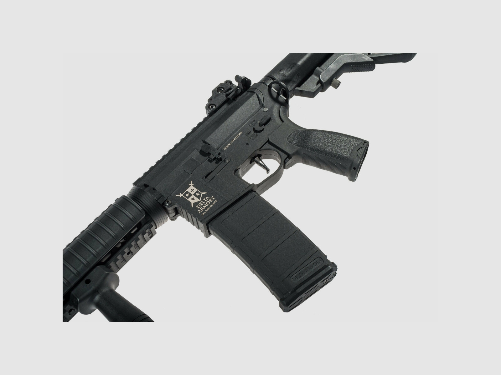 AR15 CQB-R CHARLIE ETU NC! - Serie Delta Armory Nero S-AEG Fucile Airsoft Libero da 18 Anni