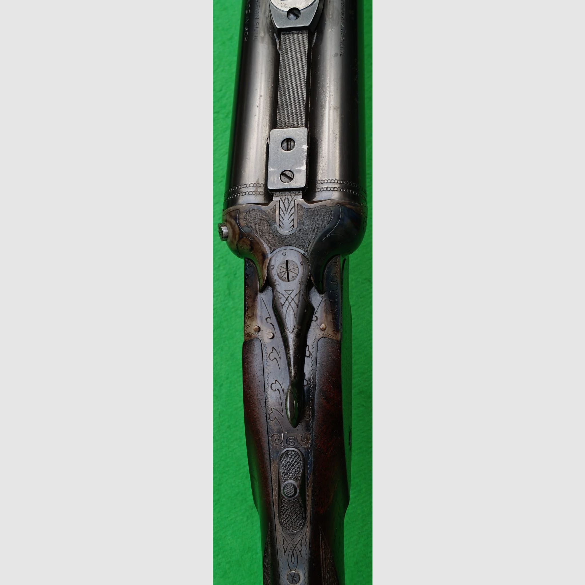 Simson Suhl drilling with insert barrel / Schmidt & bands on swivel mount
