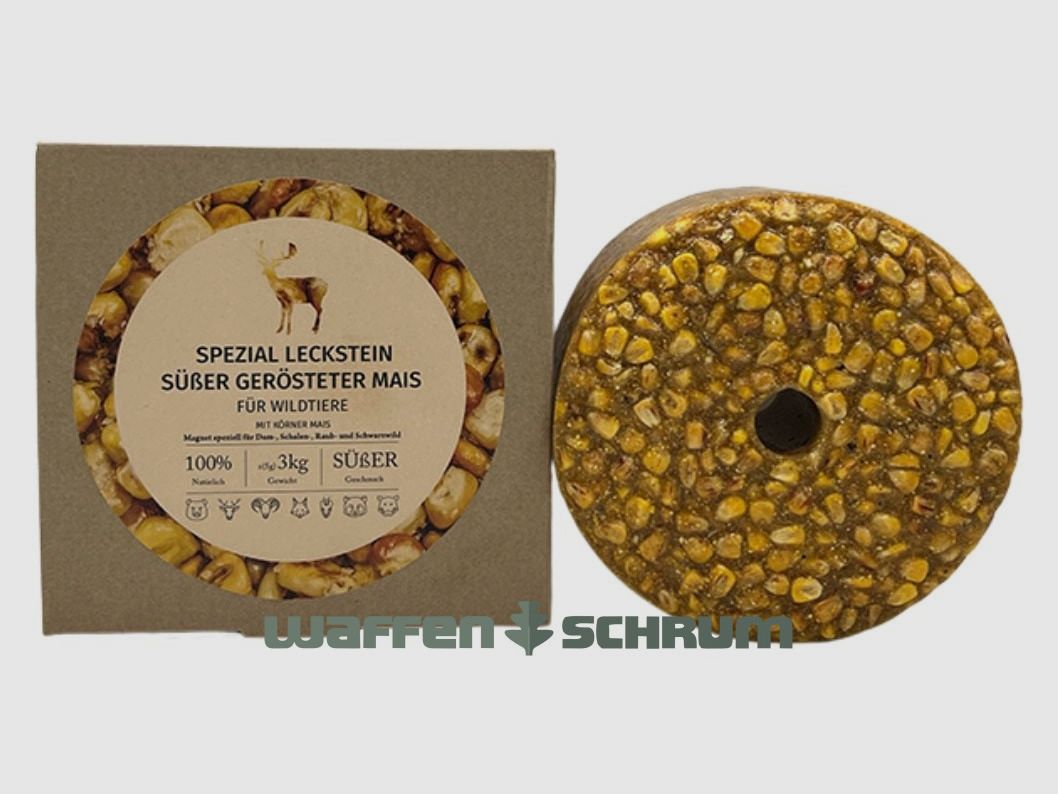 Wildlutscher Spezial Leckstein Süßer Gerösteter Mais 3 kg