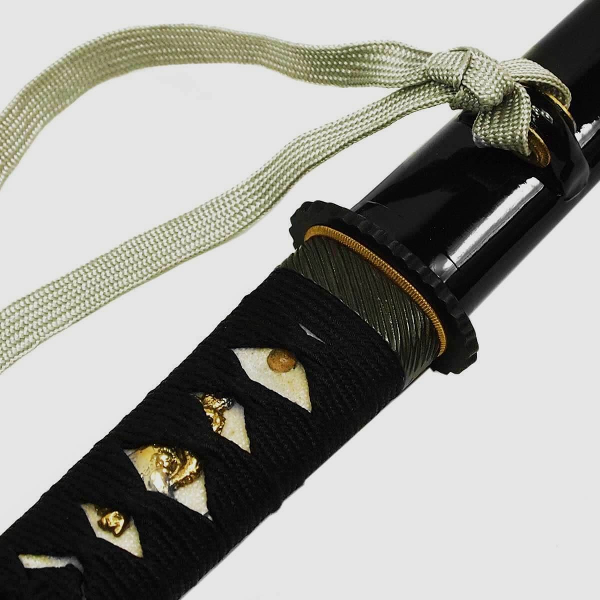 The Shogun Black Hamidashi Tanto with Blade made of 1095 Steel