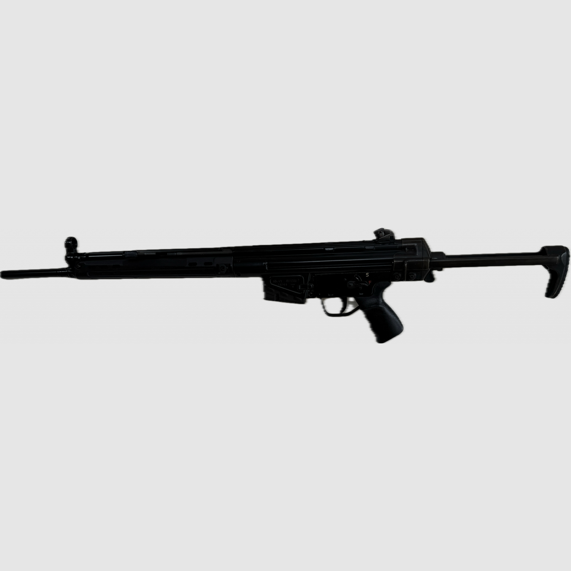 Heckler & Koch HK41 Selbstladebüchse – einschiebbare Fallschirmjäger-Schulterstütze .308 Win / 7,62×51 mm NATO