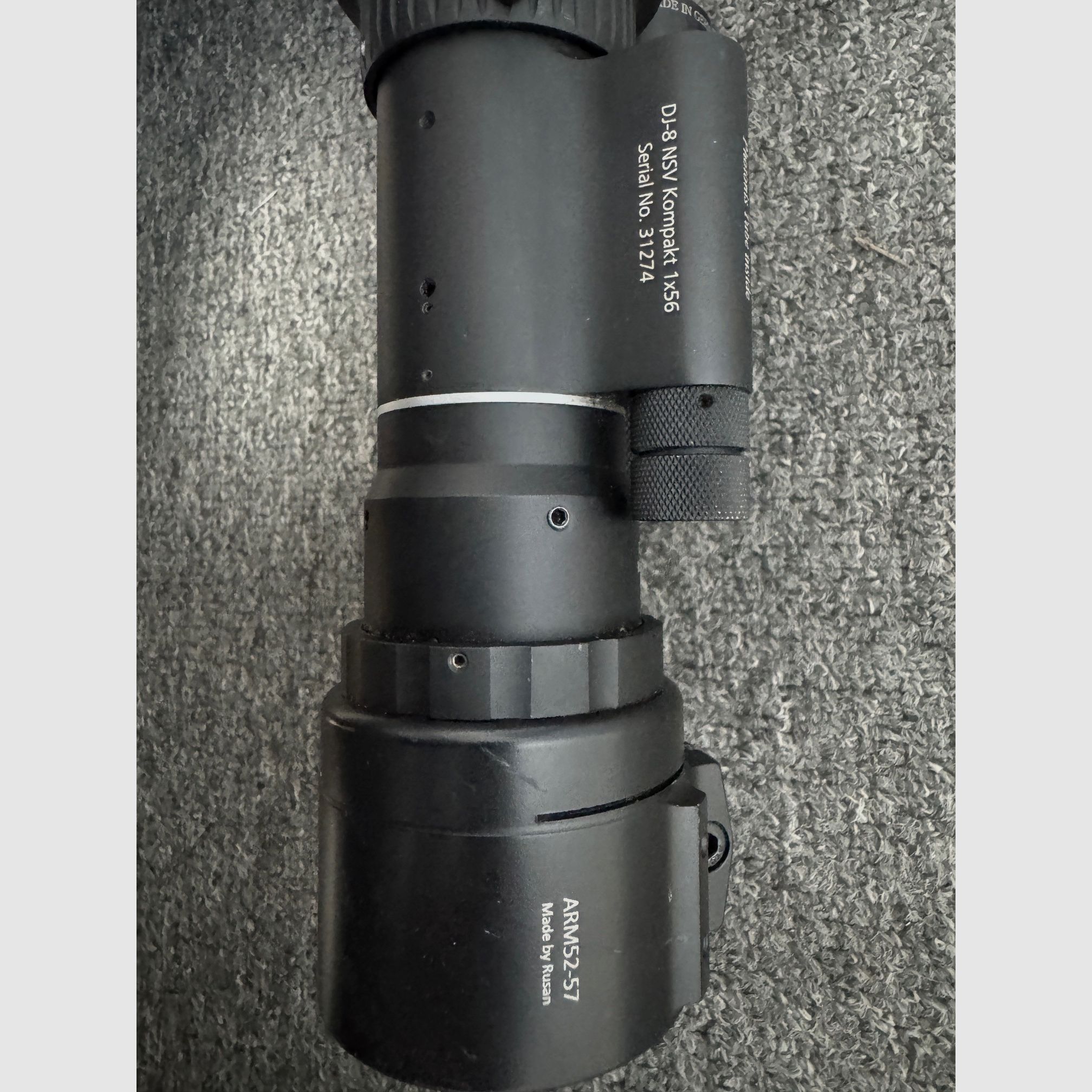 Jahnke DJ-8 NSV 1x56mm con enfoque Phönix y adaptador