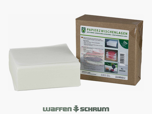 Papierzwischenlage für Burger 1000 Stk. für ca. 500 Burger 14x14cm