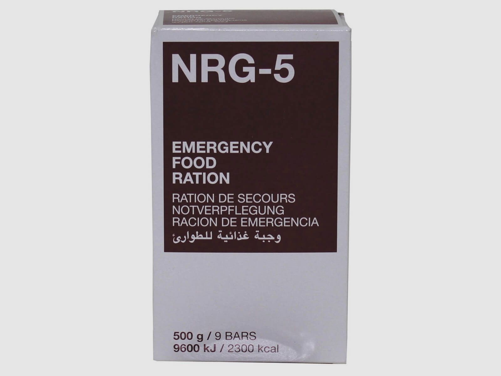 NRG-5 Notverpflegung, 500g (9 Riegel)