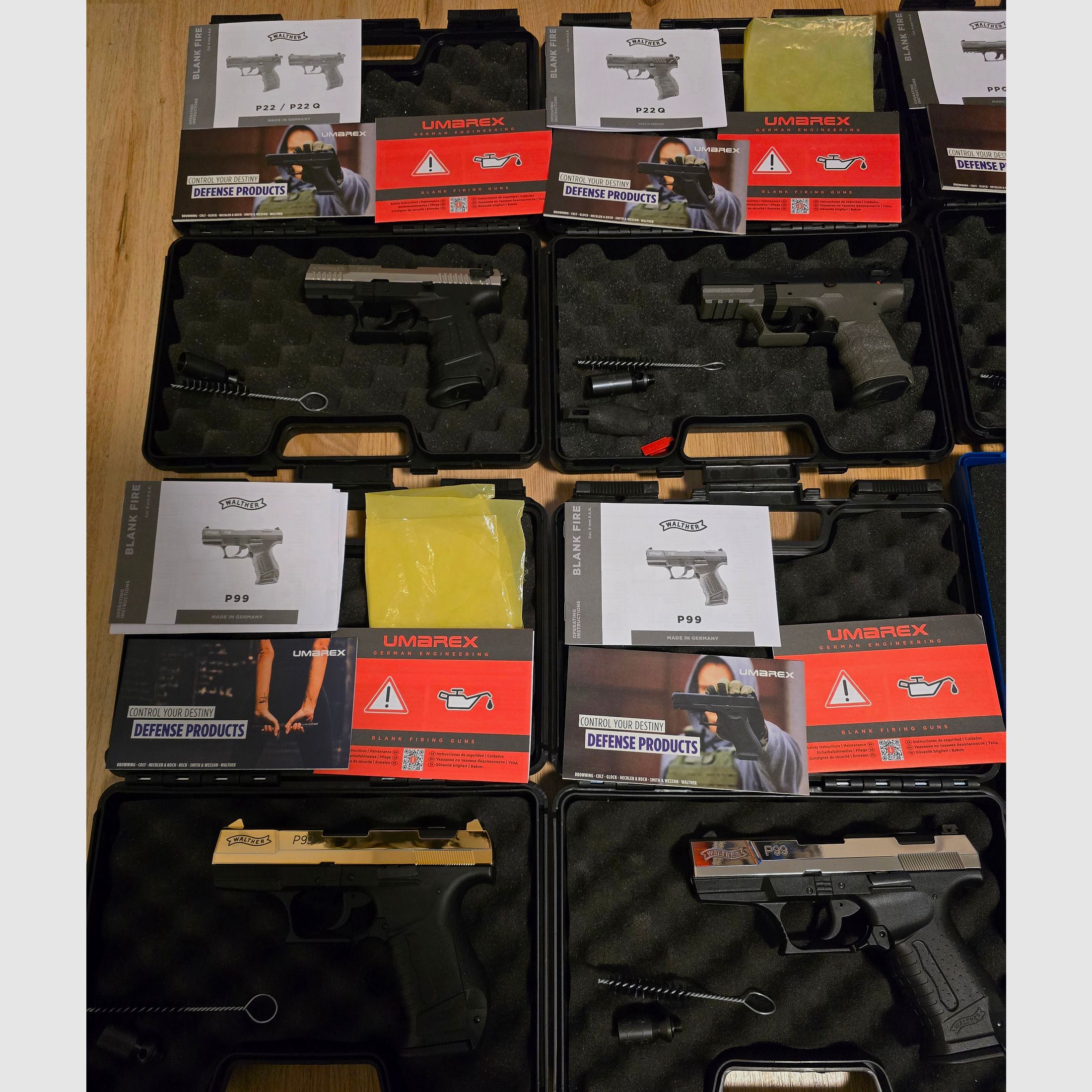 Schreckschusswaffen Walther Röhm P99 P22 Sonderedition RG70 