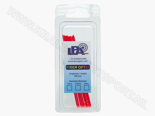 LPA Sights Fiber Optic Rods LPA BFO Red — BFO15R