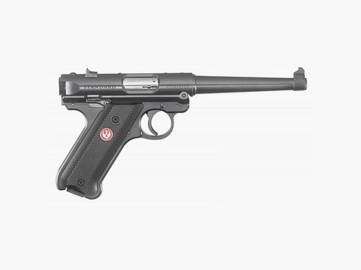 Ruger Pistole, Mark IV Standard, .22 LR, Blued, 6", 10 Schuss