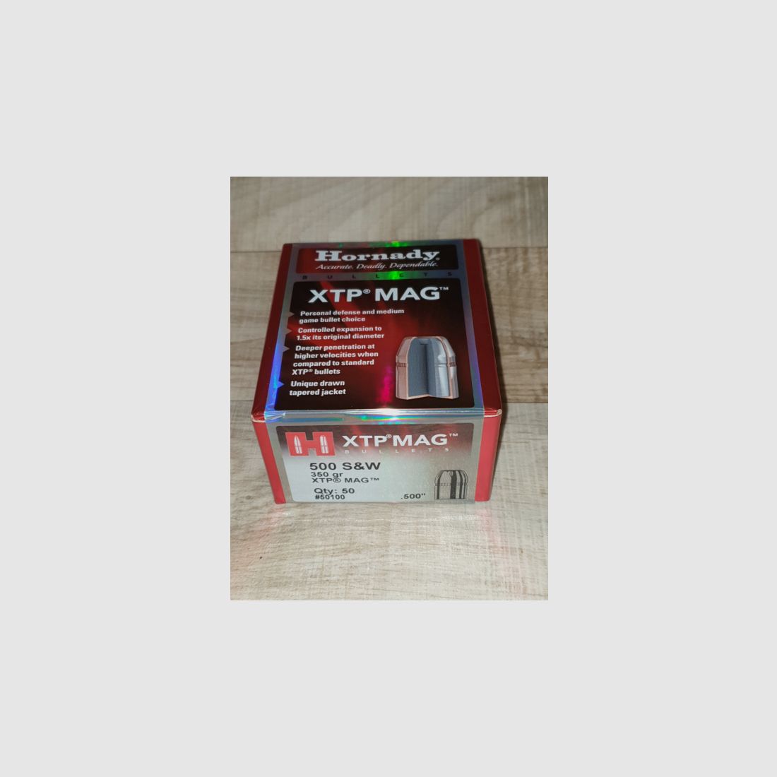 50 Geschosse Hornady .500 350 gr XTP / HP