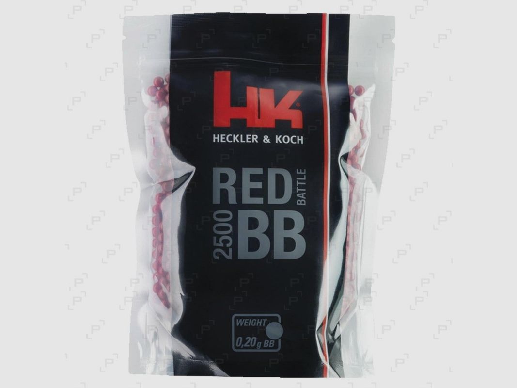 Billes airsoft rouges HK PREMIUM Calibre 6 mm
