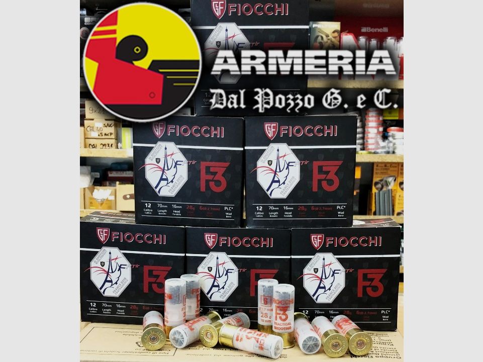 FIOCCHI F3 CAL. 12 TIRO PRÁCTICO GR 28 N°6