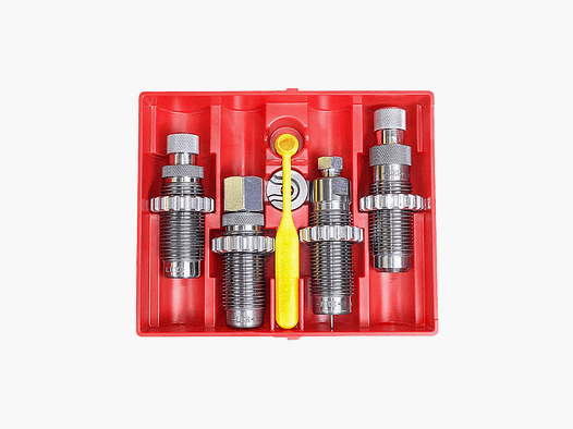 LEE – Zestaw matryc DeLuxe – 4-częściowy – Węglik spiekany z fabrycznym zacięciem – 9 mm Para / Luger