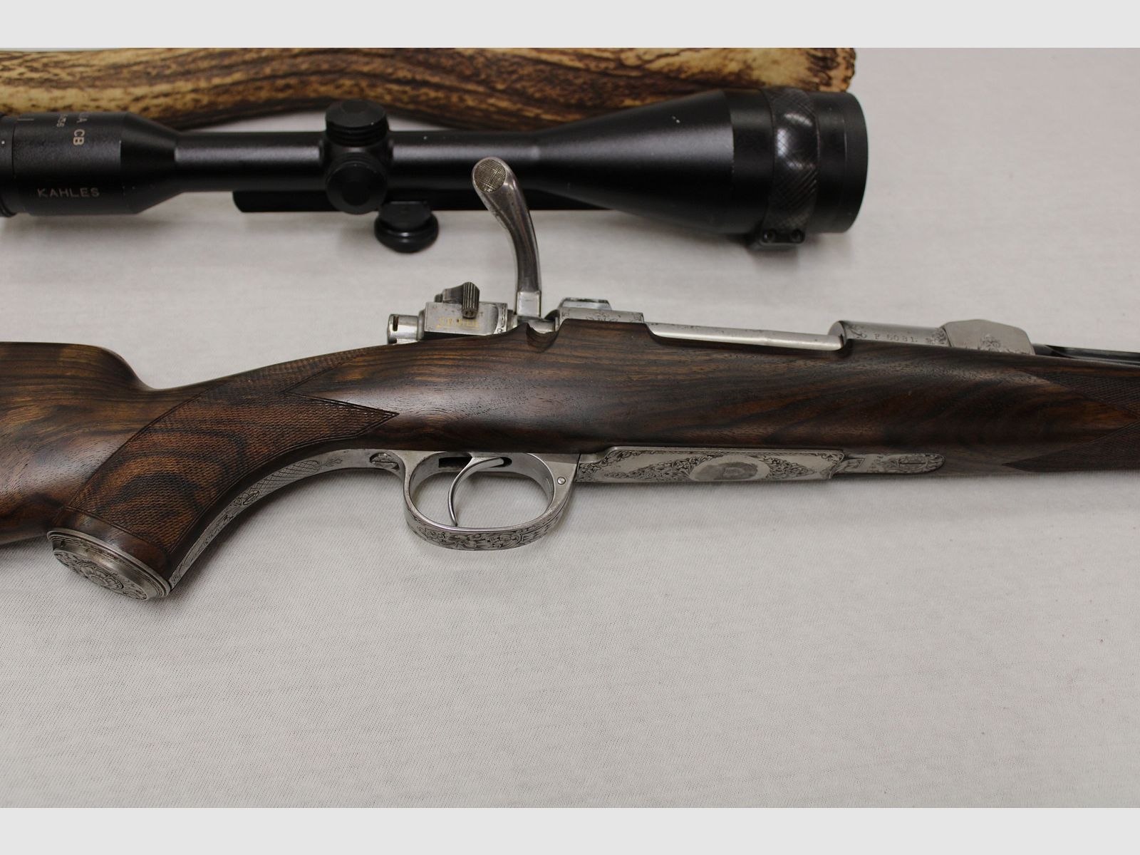 Repetierbüchse Mauser DWM Luxus Büchse 9,3 x 62 Keilerbüchse mit Gravur Rarität Kahles 8 x 56 LP