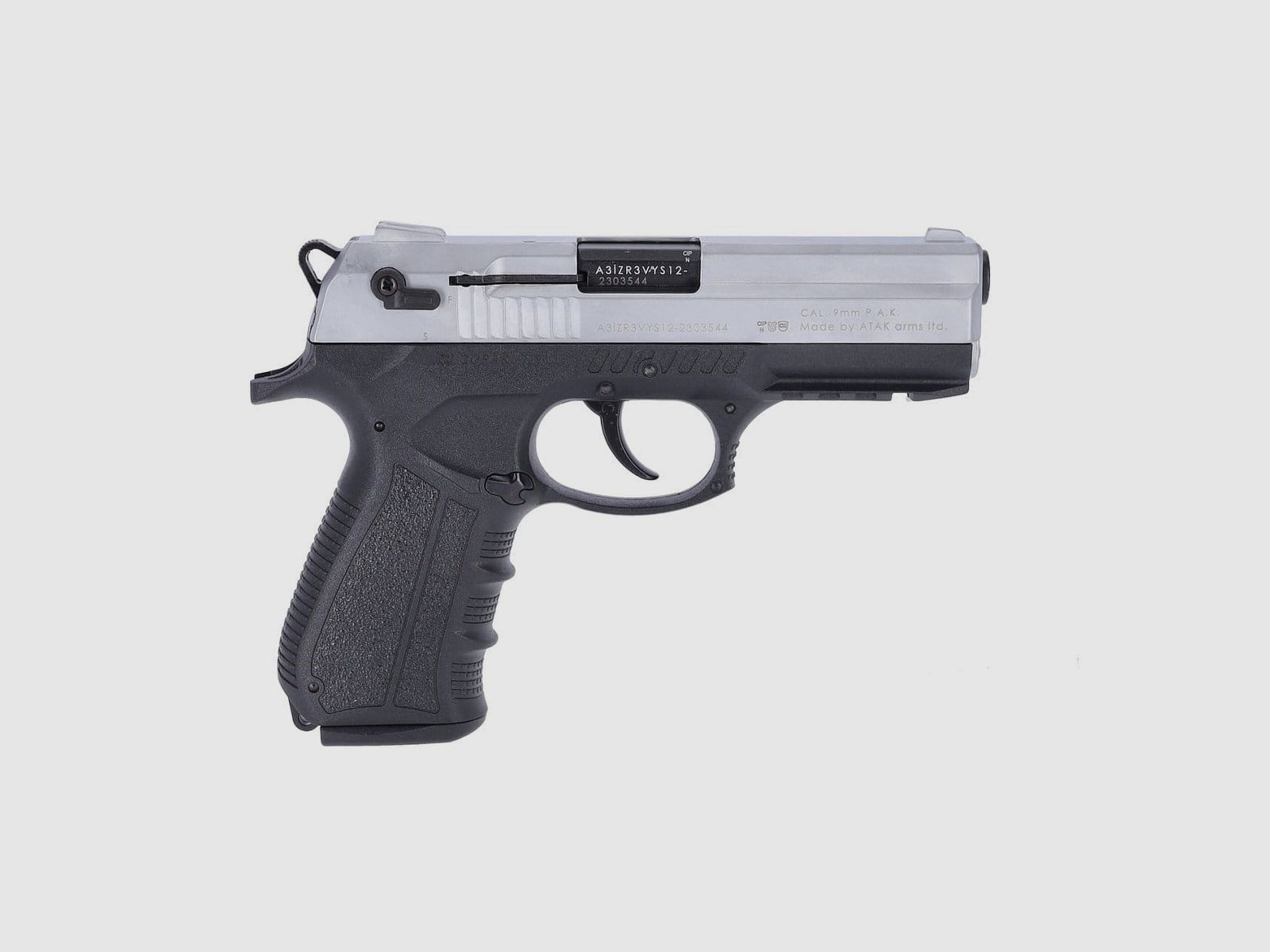 Pistolet Zoraki 2918 à blanc 9 mm P.A.K chrome mat, image 2 sur 3