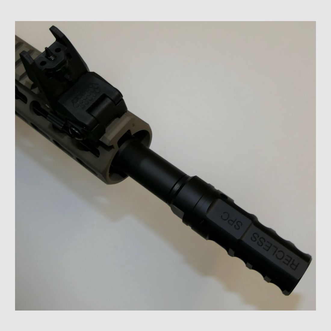 GWMH Selbstladebüchse GWMH SPC-HUNTER A4 10" (SWISS PISTOL CARBINE) FDE Kal.9x19 AR15 Glock Magazin