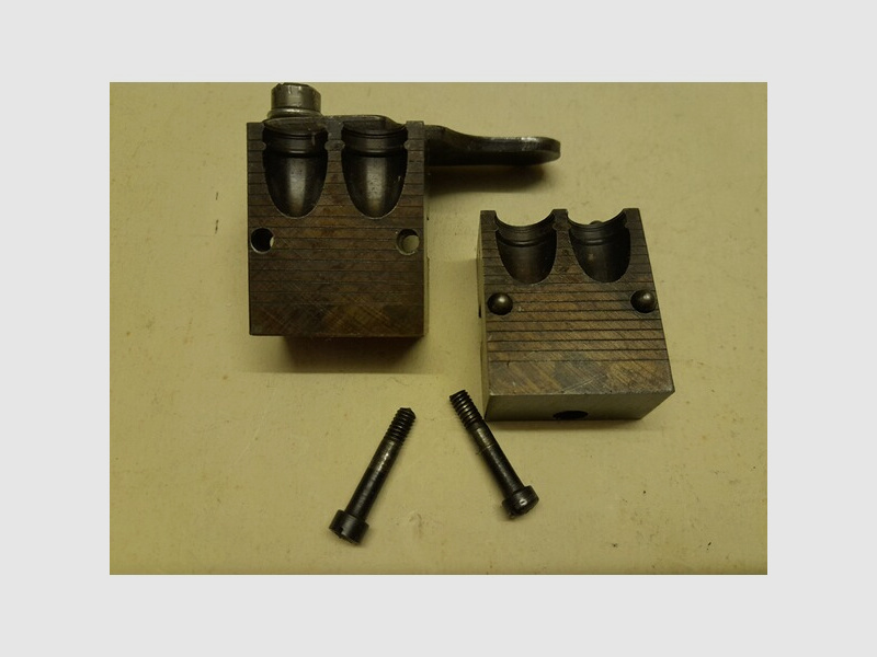 Doppelkokille Kaliber .452 f. Kal. .45 ACP, RN 225gr f. Gascheck, Länge 16,4mm zweifach 2-fach Lyman