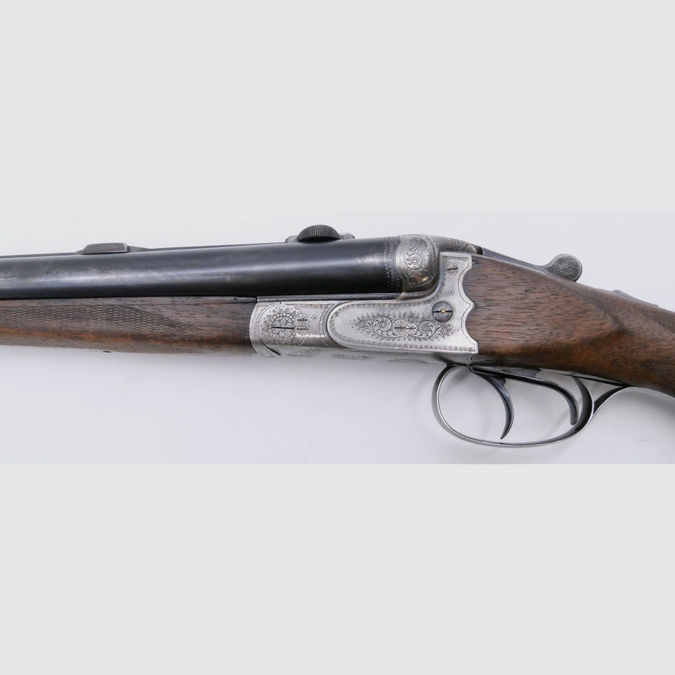 Doppelflinte ETW Suhl 16/70 Lauflänge 720mm mit Einhakmontage - Basen