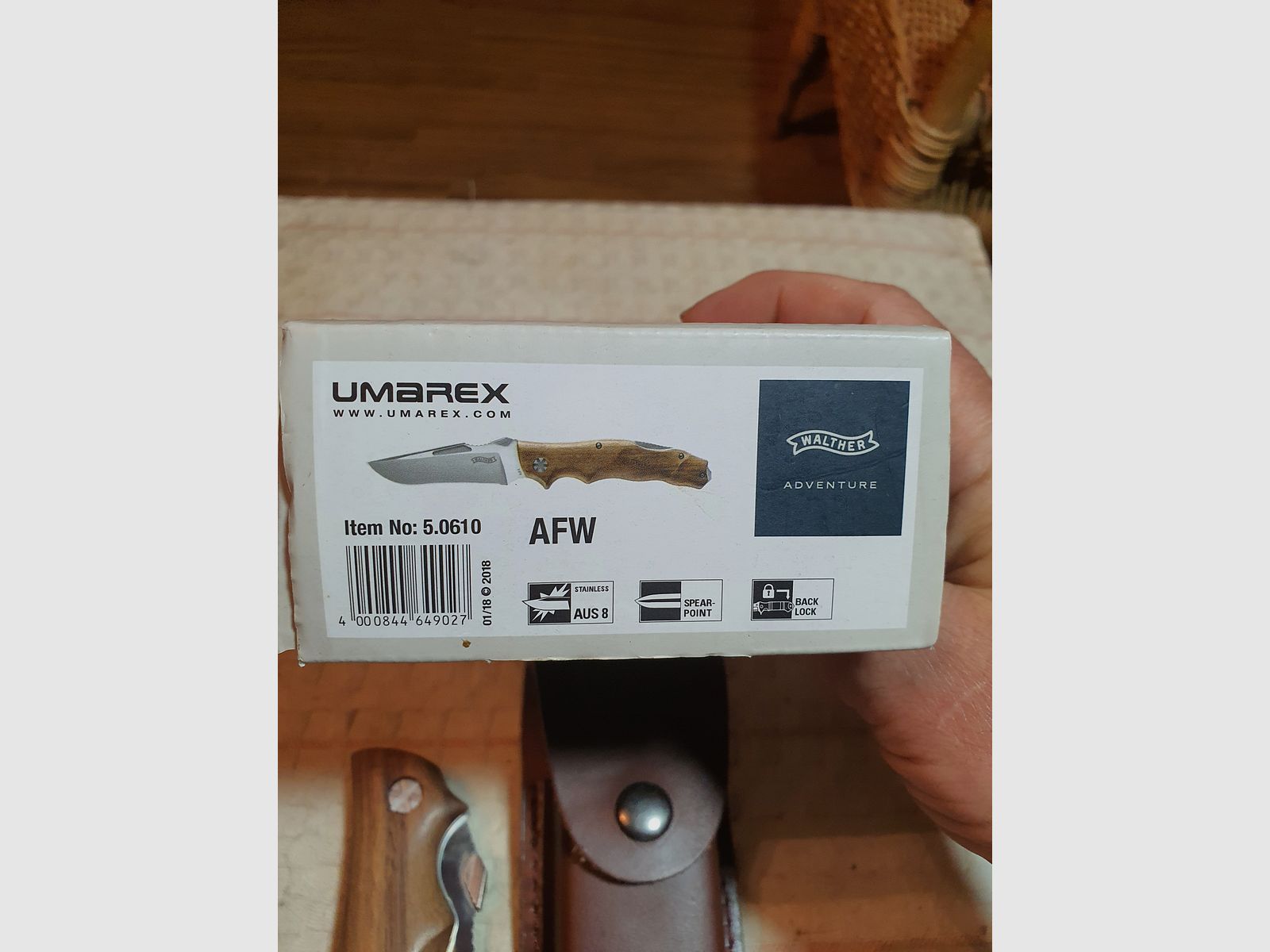 Walther AFW Einhandmesser - Adventure Folder Wood