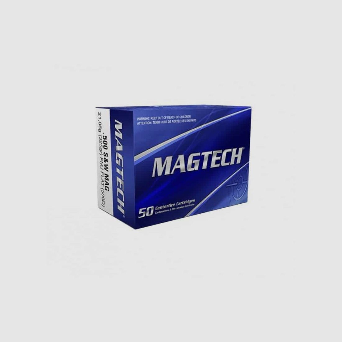 .500 S&W Mag. Magtech FMJ-Flat 325grs., imagen 1 de 2