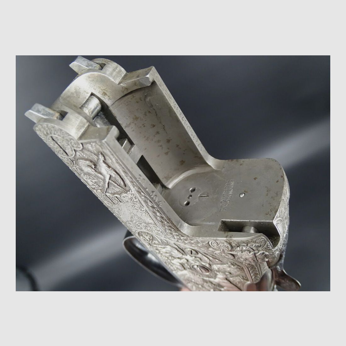 Bockbüchsflinte + WL # 33 Franz Sodia incisione piastre laterali anno 1945 liquidazione collezione