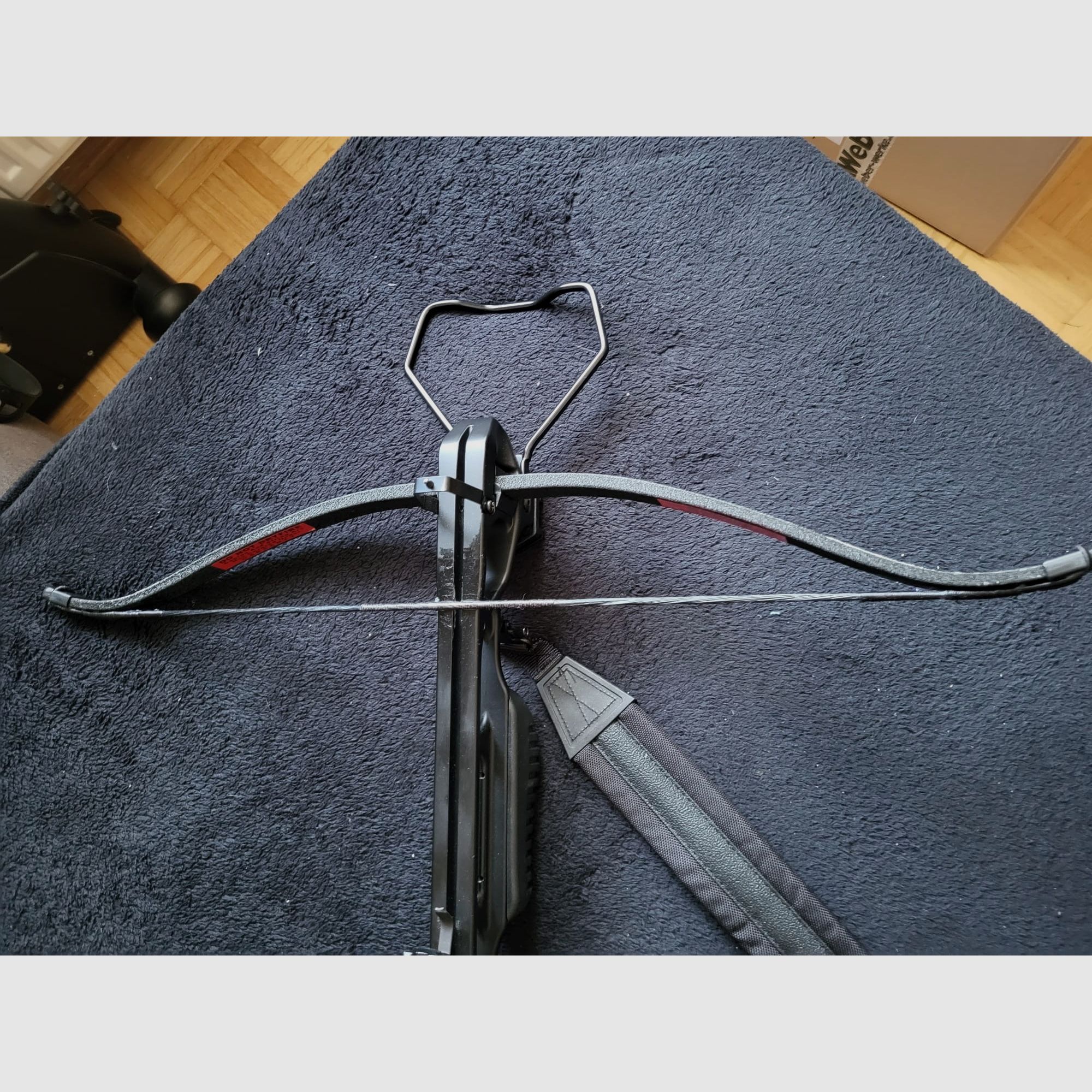 Armbrust Jaguar Recurve 175lbs schwarz ink. Köcher, Pfeile 20x, Zielfernrohr 