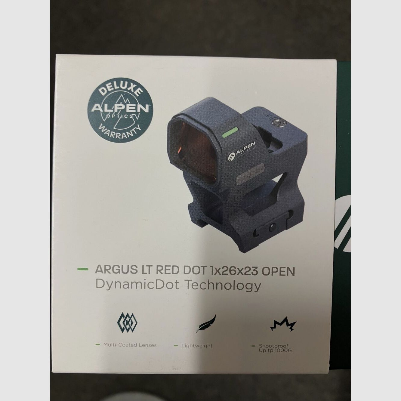 Leuchtpunt Alpen Optics Argus LT 1x26x23 open