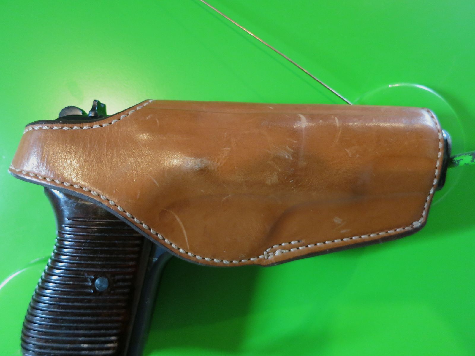Leather belt holster Bianchi No. 119 TZ-75. CZ-75, metal belt clip, image 3 of 3