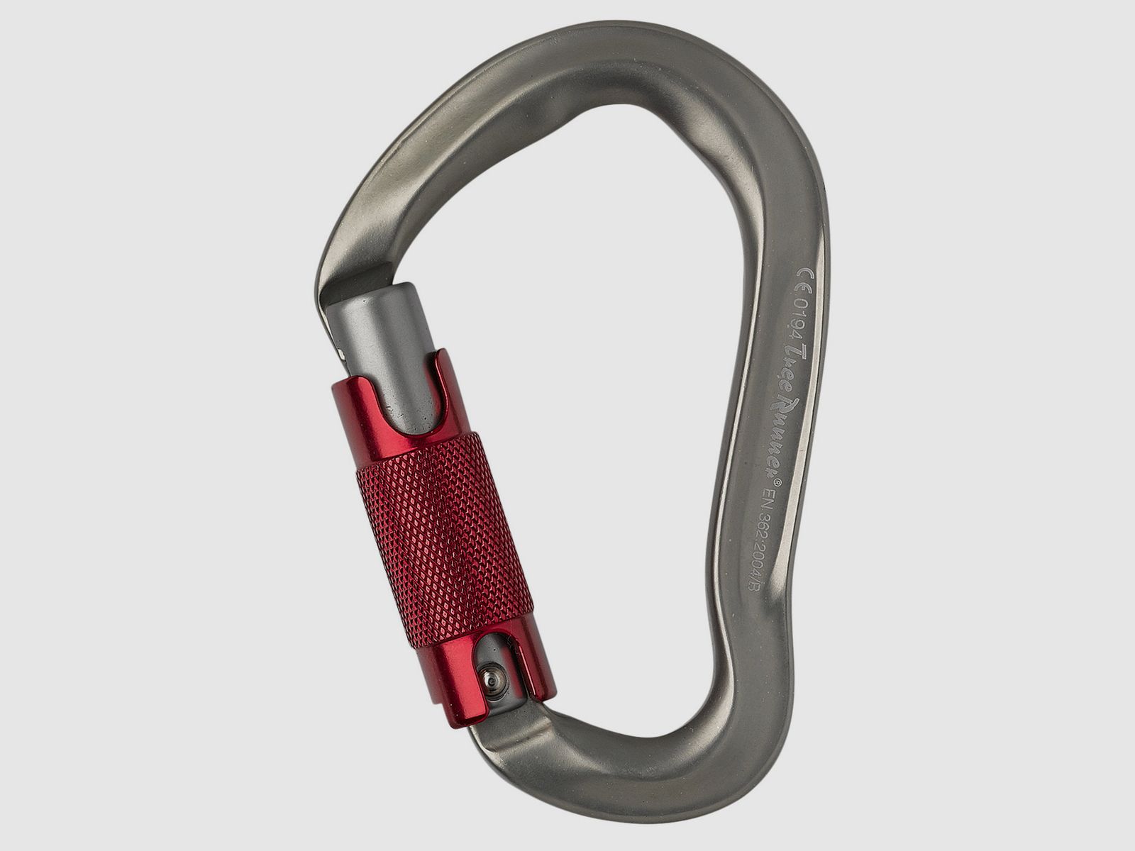 Tree Runner Carabiner Trilock small bent, Alu EN 362