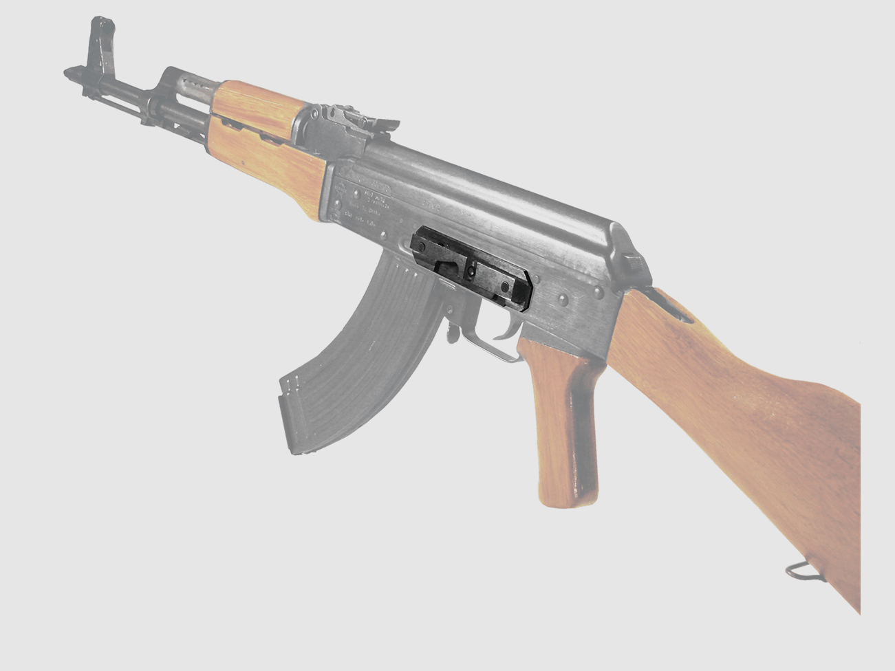 Mount for rail and scope for AK 47 and clones (to be fixed on the receiver), image 4 of 5