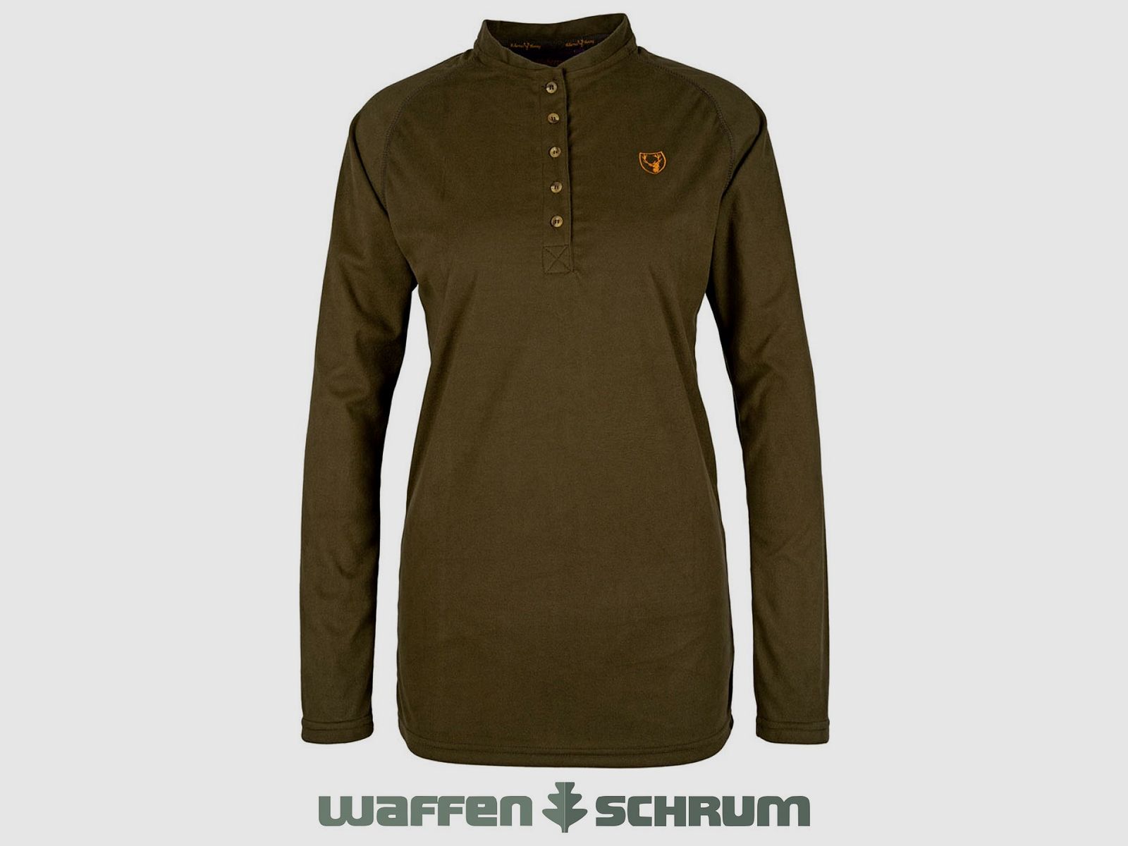 Hubertus Funktionsshirt mit Knopfleiste
