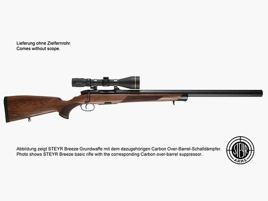 STEYR carbon silencer for STEYR Breeze