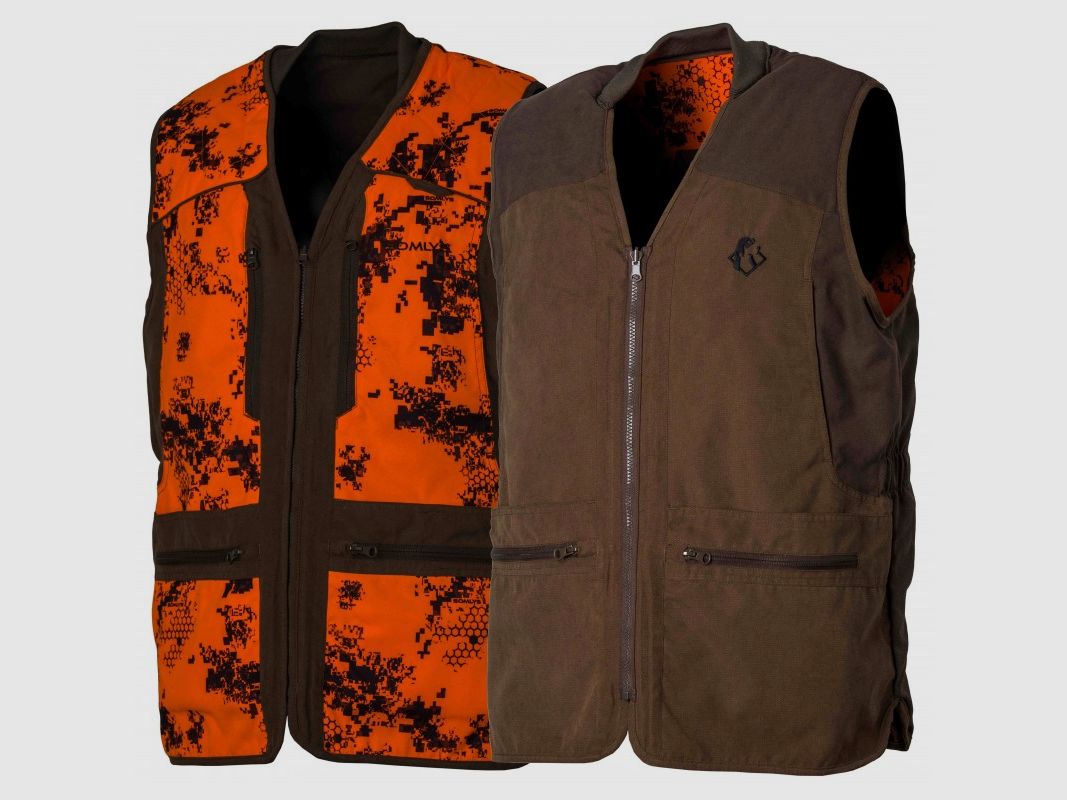 Somlys omkeerbaar gilet – camouflage oranje/bruin